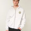 Boxy Zip-Up Club América Las Águilas grafisk hettegenser