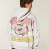 Boxy Zip-Up Club América Las Águilas grafisk hettegenser