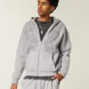 Boxy Zip-Up Double Snake Graphic Hoodie