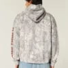 Boxy Zip-Up Florida State University Graphic Camo Hoodie