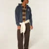 Boxy Zip-Up Ford Graphic Hoodie