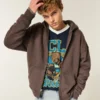 Boxy Zip-Up Hoodie