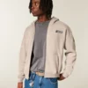 Boxy Zip-Up NASCAR Graphic Hoodie