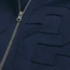Boxy Zip-Up Number Graphic Hoodie