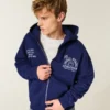 Boxy Zip-Up Penn State University Nittany Lions grafisk hettegenser