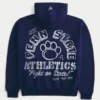 Boxy Zip-Up Penn State University Nittany Lions grafisk hettegenser