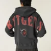 Boxy Zip-Up Rutgers University Graphic Hoodie