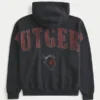 Boxy Zip-Up Rutgers University Graphic Hoodie