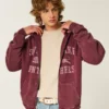 Boxy Zip-Up South Lake Panthers grafisk hettegenser