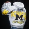 Boxy Zip-Up University of Michigan Wolverines grafisk hettegenser