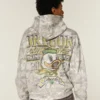 Boxy Zip-Up University of Oregon Ducks Graphic Camo Hoodie