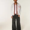 Boxy Zip-Up University of Southern California Trojans Graphic Hoodie