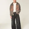 Boxy Zip-Up University of Texas at Austin Longhorns grafisk hettegenser