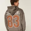 Boxy Zip-Up University of Texas at Austin Longhorns grafisk hettegenser