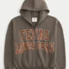 Boxy Zip-Up University of Texas at Austin Longhorns grafisk hettegenser