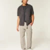 Broderte, løse malerjeans