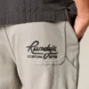 Broderte, løse malerjeans