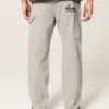 Broderte, løse malerjeans
