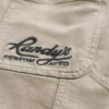 Broderte, løse malerjeans