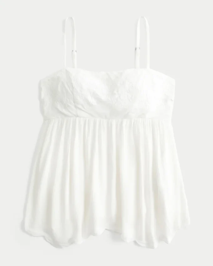 Bustetunika med broderte paljetter