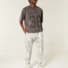 Camo fleece joggebukse