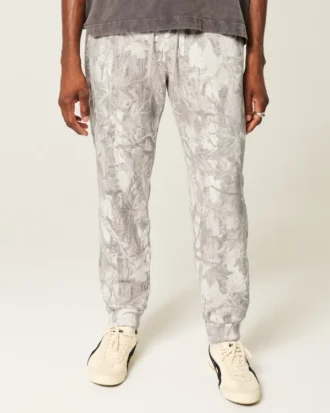 Camo fleece joggebukse