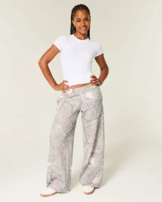 Camouflage baggy joggebukse