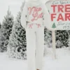 Candy Cane Graphic Baggy Sweatpants