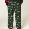 Car Graphic Flannel Pyjamasbukser