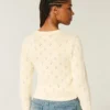 Cardigan med hullmønster