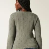 Cardigan med hullmønster