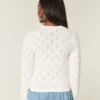 Cardigan med hullmønster