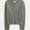 Cardigan med hullmønster