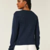 Cardigan med hullmønster