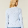 Cardigan med hullmønster