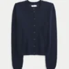 Cardigan med hullmønster