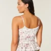 Chiffong-camisole med volanger