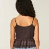 Chiffong-camisole med volanger