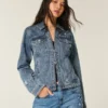 Class of ’26 grafisk denimjakke