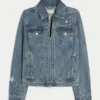 Class of ’26 grafisk denimjakke