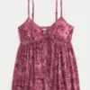 Crinkle Flyaway Babydoll Top