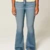 Curvy High-Rise Medium Wash Flare Jeans