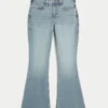Curvy High-Rise Medium Wash Flare Jeans