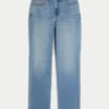 Curvy High-Rise Medium Wash Straight Jeans