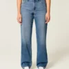 Curvy høyhalset dad jeans