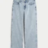 Curvy Mid-Rise Medium Wash Baggy Jeans