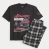 Dale Earnhardt NASCAR grafisk T-skjorte og flanellpyjamasbukser