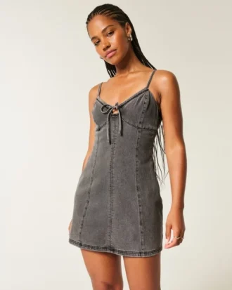 Denim minikjole
