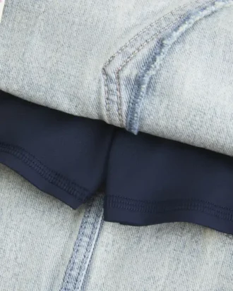 Denim miniskjørt