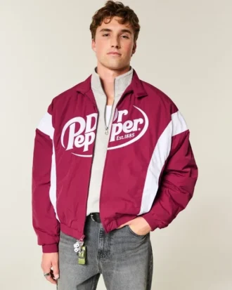 Dr Pepper grafisk racingjakke